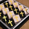 Baptism Chocolate Favors Box, Custom Chocolates, Bulk Baptism Favors, Baby Shower Favors Designed by Happy Times Favors, these bulk chocotale favors are ideal for baby shower, baptism favors, christening party favors, wedding favors, first communion.