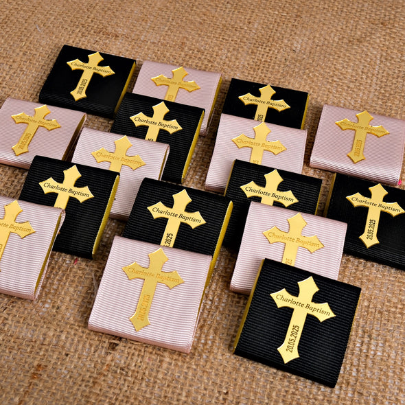 Baptism Chocolate Favors Box, Custom Chocolates, Bulk Baptism Favors, Baby Shower Favors Designed by Happy Times Favors, these bulk chocotale favors are ideal for baby shower, baptism favors, christening party favors, wedding favors, first communion.