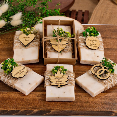 Wedding Favors for Guests, Handmade Soap Favors, Natural Scented Soap, Bridal Shower Favors