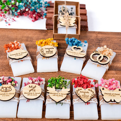 Wedding Favors for Guests, Natural Soap, Bridal Shower, Rustic Wedding Guest Gifts
