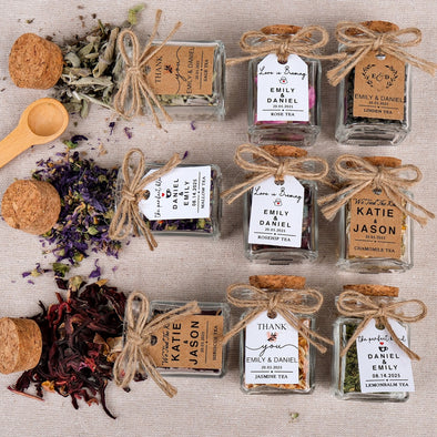 Wedding Favors, Loose Leaf Tea, Herbal Tea, Wedding Tea Favors, Tea Party, Rustic Wedding, Bridal Shower Favors, Engagement Party