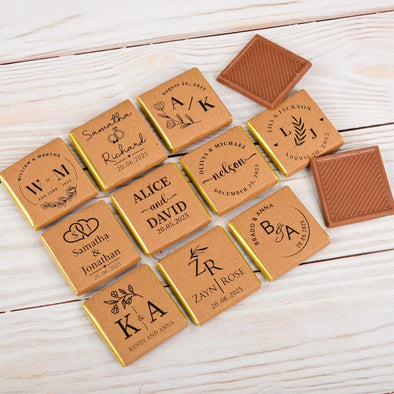 Wedding Chocolate Favors, Custom Chocolate, Wedding Guest Favors, Bridal Shower, Chocolate Gifts
