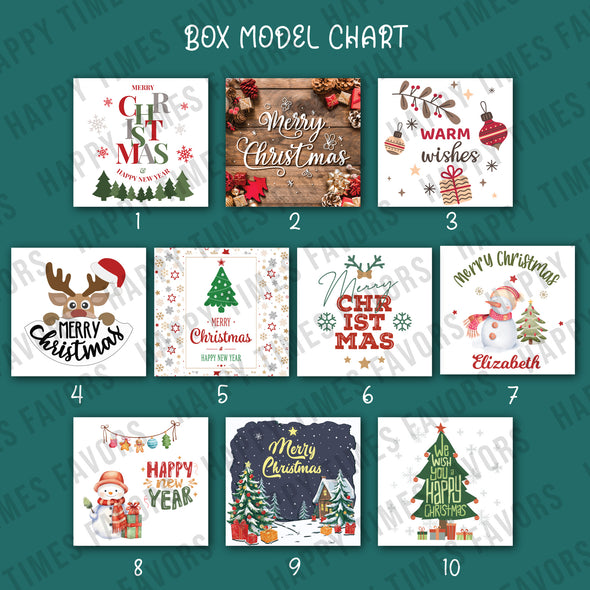 Christmas Chocolate Box, Christmas Present Idea Chocolate Favor, Christmas Chocolate Gift, Xmas Gift Idea, Noel Gift, Christmas Gifts for Girlfriend, Xmas Chocolate Box, Holiday Chocolate Designed by Happy Times Favors, a handmade gift shop ideal for christmas present idea unique Christmas gift Noel gift Christmas chocolate gift box Xmas Gift