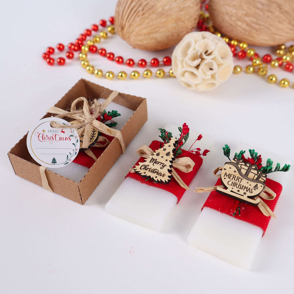 Handmade Christmas Favor Scented Soaps, Christmas Gifts for Family and Coworkers Items designed by Happy Times Favors, a handmade gift shop. Scented Soap decorated with real natural dried flowers and personalized wooden name tag. Ideal for Christmas, Noel, New Year, Happy Holiday. Personalized Christmas Gifts, Custom Gifts for Christmas, Christmas decorations, ornaments, Christmas Natural soap