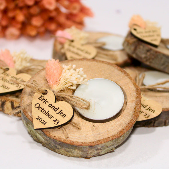 Personalized Wedding Gifts Wooden Tealight Holder, Bridal Shower Gifts, Bridal Shower Presents Items designed by Happy Times Favors, a handmade gift shop. These items are ideal for bridal shower gifts, bridal shower presents, gifts to give at a bridal shower, present for wedding shower,  wedding gift ideas, bridesmaid present, bridal shower favor, wedding favor for guests, wedding gift for guests, thank you gift