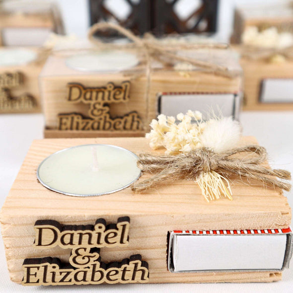 Personalized Wedding Gifts Wooden Tealight Holder, Bridal Shower Gifts, Bridal Shower Presents Items designed by Happy Times Favors, a handmade gift shop. These items are ideal for bridal shower gifts, bridal shower presents, gifts to give at a bridal shower, present for wedding shower,  wedding gift ideas, bridesmaid present, bridal shower favor, wedding favor for guests, wedding gift for guests, thank you gift