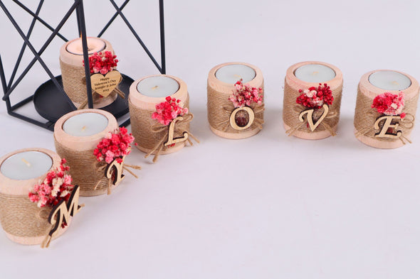 Romantic Gift Alert! Personalized Candle Holders for Valentine's Day, Anniversaries, Engagements
