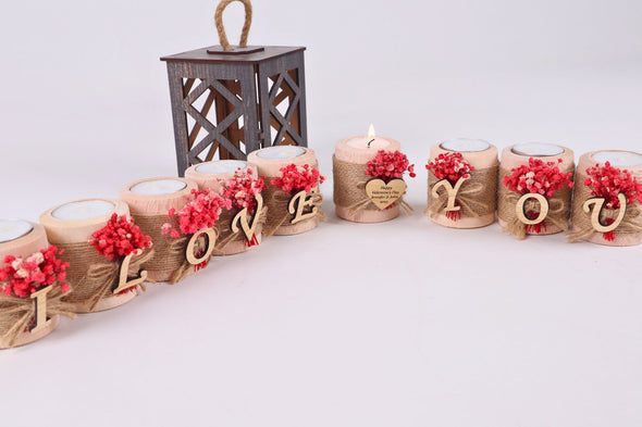 Romantic Gift Alert! Personalized Candle Holders for Valentine's Day, Anniversaries, Engagements Items designed by Happy Times Favors, a handmade gift shop. These candle holders are ideal for Valentine’s Day presents, Valentine’s Day gift for husband, Valentine’s Day gift for wife, Valentine’s Day gift for girlfriend, Valentines Day gift for couple, Valentines Day gift for mother, Valentines Day gift for boyfriend