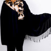 Personalized High Quality White Pashmina (240 grams), Luxury Pashmina Shawls: Perfect Bridal Shower Gifts, Bridesmaid Presents, & More! Designed by Happy Times Favors, a handmade gift shop. Shawls are ideal for bridal shower, gifts to give at a shower, wedding, bridesmaid present, wedding favors