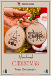 Personalized Wood Slice Ornaments, Christmas Tree Ornament, Christmas 2024 Decoration, Heirloom Keepsake, Gift Exchange, Gift Idea, Xmas Tree Items designed by Happy Times Favors, a handmade gift shop, are ideal for Christmas, Noel, New Year, Happy Holiday unique gifts, thank you gifts, Xmas, Personalized Christmas Ornament, Custom New Year Favors, Personalized Christmas Gifts, Custom Gifts for Christmas, Christmas decorations, Personalized tree ornaments. 