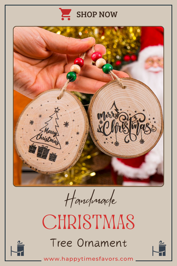 Personalized Wood Slice Ornaments, Christmas Tree Ornament, Christmas 2024 Decoration, Heirloom Keepsake, Gift Exchange, Gift Idea, Xmas Tree Items designed by Happy Times Favors, a handmade gift shop, are ideal for Christmas, Noel, New Year, Happy Holiday unique gifts, thank you gifts, Xmas, Personalized Christmas Ornament, Custom New Year Favors, Personalized Christmas Gifts, Custom Gifts for Christmas, Christmas decorations, Personalized tree ornaments. 