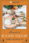 Personalized Christmas Gift, Christmas Wood Candle Holder, Noel New Year Happy Holiday Gifts Items designed by Happy Times Favors, a handmade gift shop, are ideal for Christmas, Noel, Xmas, New Year, Happy Holiday coworker unique gifts, Thank you gifts, Christmas wooden candle holder, Christmas candles, Personalized Christmas wooden name tag. Merry Christmas gifts, Christmas decorations, Personalized ornaments