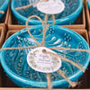 Turkish Cini Porcelain Bowl Favors, Bohemian Wedding Favors Items designed by Happy Times Favors, a handmade gift shop. We designed this tile/ceramic/porcelain bohemian theme wedding favor ideas, boho gifts, handmade candy bowl, Best for Wedding Gift, Bridal Shower gift, Baby Shower gift, Christening gift, Baptism gift, Graduation gift, birthday gift or any Party favors.