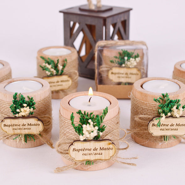 Personalized First Communion Gifts Wooden Tealight Holder, Baby Shower Gifts, Christening Gifts Items designed by Happy Times Favors, a handmade gift shop. Candle holders are ideal for personalized baptism gifts, baby shower gifts, birthdays gifts, christening gifts, baptism party favors, communion favors, christening present ideas, 1st communion favors, engraved baptism gifts, wedding gifts, thank you gifts.