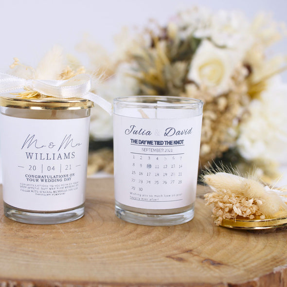 Personalized Candle Favor, Bridal Shower Gifts
