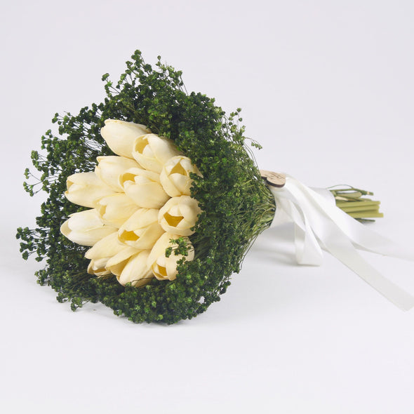 Real Touch Tulip Wedding Bouquet Items designed by Happy Times Favors, a handmade gift shop. High-quality wedding flowers remain a beautiful keepsake even after your special day. Our plant is completely natural and absolutely contains no allergen. 