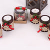 Personalized Christmas Gift, Christmas Wood Candle Holder, Noel New Year Happy Holiday Gifts Items designed by Happy Times Favors, a handmade gift shop. Wooden candle holder decorated with flowers. Are ideal for Christmas, Noel, New Year, and party gifts.  Personalized ornaments, Christmas table decorations, Christmas decoration, Christmas ornament, Christmas gift, Custom Xmas ornaments, Unique Xmas gifts.