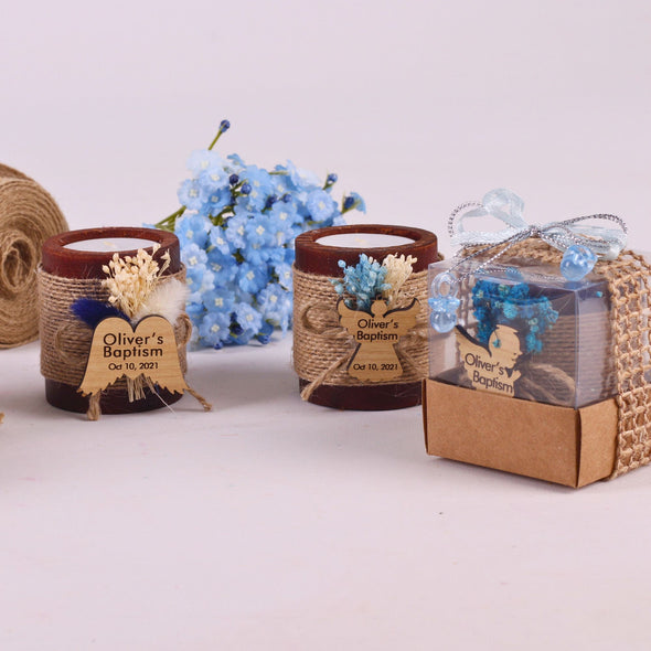 Personalized First Communion Gifts Wooden Tealight Holder, Baby Shower Gifts, Christening Gifts Items designed by Happy Times Favors, a handmade gift shop. Candle holders are ideal for personalized baptism gifts, baby shower gifts, birthdays gifts, christening gifts, baptism party favors, communion favors, christening present ideas, 1st communion favors, engraved baptism gifts, wedding gifts, thank you gifts.