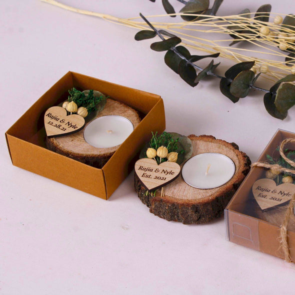 Personalized Wedding Gifts Wooden Tealight Holder, Bridal Shower Gifts, Bridal Shower Presents Items designed by Happy Times Favors, a handmade gift shop. These items are ideal for bridal shower gifts, bridal shower presents, gifts to give at a bridal shower, present for wedding shower,  wedding gift ideas, bridesmaid present, bridal shower favor, wedding favor for guests, wedding gift for guests, thank you gift