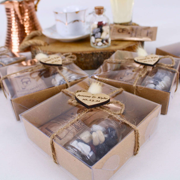 Wedding Coffee Chocolate Favors For Guest in Bulk Baby Shower Favors Items designed by Happy Times Favors, a handmade gift shop. These items are ideal for bridal shower gifts, bridal shower presents, gifts to give at a bridal shower, present for wedding shower, wedding gift ideas, bridesmaid present, bridal shower favor, wedding favor for guests, wedding gift for guests, thank you gift.
