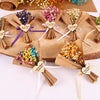 Personalized Mini Dry Flowers Bouquet, Custom Floral Magnet Favors for Guest Items designed by Happy Times Favors, a handmade gift shop. These are designed for wedding favors for guests, baby showers, bridal showers, birthday parties or any party favors. Also maybe used for baptism favors, christening party favors, thank you gifts, bridal shower favor, engagement favor, first communion favor.