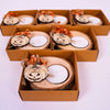 Halloween Candle Favors, Wooden Tealight Holder with Dried Flower Items designed by Happy Times Favors, a handmade gift shop. These items are ideal for, Halloween, wedding favors, babyshower, wedding favors, unique gifts for guests, thank you gifts, bridal shower favors, baptism favors, bridesmaid favors, engagement favors, party gifts.