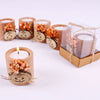 Halloween Candle-Wooden Tealight Holder with Dried Flower Items designed by Happy Times Favors, a handmade gift shop. These items are ideal for, Halloween, wedding favors, babyshower, wedding favors, unique gifts for guests, thank you gifts, bridal shower favors, baptism favors, bridesmaid favors, engagement favors, party gifts.
