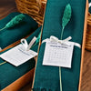 Luxury Personalized Forest Green Pashmina Shawls: Perfect Bridal Shower Gifts, Bridesmaid Presents, & More! Items designed by Happy Times Favors, a handmade gift shop. Pashminas are ideal for bridal shower gifts, bridal shower presents, gifts to give at a bridal shower, present for wedding shower, wedding gift ideas, bridesmaid present, bridal shower favor, wedding favor for guests, wedding gift for guests, thank you gift.