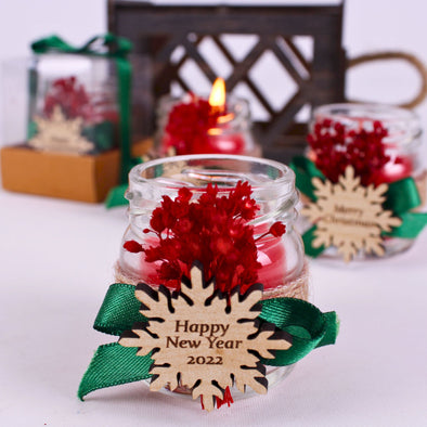 Christmas Gift, Personalized Scented Candles-Red Items designed by Happy Times Favors, a handmade gift shop. These are Handmade Customizable Candle in the Glass Jar. We personalize Tag, flowers. This luxury product is designed for Christmas Gift , Happy holiday favor, but we can customize it for wedding, baby shower or any other events. 