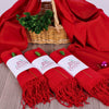 Christmas Gift, Custom Scarf, Shawl, Merry Christmas Pashmina, New Year Shawl - Red Items designed by Happy Times Favors, a handmade gift shop. Personalized Scarf for Christmas, New Year, Noel, Bridal Shower, Wedding Shower, Fall Wedding. Pashmina scarves has Custom bands or monogrammed, stitched scarf. We can customize them with logo or name. These are unique wedding shawl for guests.