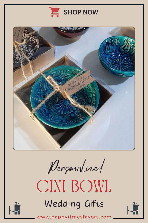 Turkish Cini Porcelain Bowl Favors