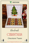 Christmas Chocolate Box, Christmas Present Idea Chocolate Favor, Christmas Chocolate Gift, Xmas Gift Idea, Noel Gift, Christmas Gifts for Girlfriend, Xmas Chocolate Box, Holiday Chocolate Designed by Happy Times Favors, a handmade gift shop ideal for christmas present idea unique Christmas gift Noel gift Christmas chocolate gift box Xmas Gift