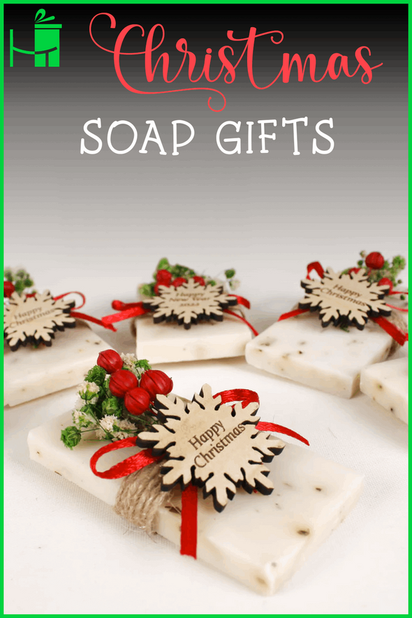 Christmas Gift, Scented Handmade Soap Gift for Christmas, Noel Items designed by Happy Times Favors, a handmade gift shop. Scented Soap decorated with real natural dried flowers and personalized wooden name tag. Ideal for Christmas, Noel, New Year, Happy Holiday. Personalized Christmas Gifts, Custom Gifts for Christmas, Christmas decorations, ornaments, Christmas Natural soap.