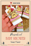Scented Soap Baby Shower Favors, Baby Shower Soap Favors, Baby Shower Party Favors for Guests in Bulk Discover Happy Times Favors' handmade scented baby shower soaps—perfect for 1st 2nd birthdays, baby shower party favors for guests. Customizable and unique!