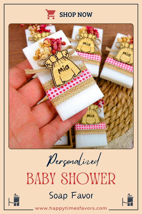 Scented Soap Baby Shower Favors, Baby Shower Soap Favors, Baby Shower Party Favors for Guests in Bulk Discover Happy Times Favors' handmade scented baby shower soaps—perfect for 1st 2nd birthdays, baby shower party favors for guests. Customizable and unique!