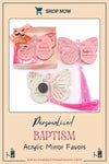 Butterfly Acrylic Magnet Favors Baptism Gift, Christening, Confirmation, Baptism Favors, Baby Shower Favors, Birthday Favors, Communion Gift, Thank You Favor, Favor for Guests Designed by Happy Times Favors-our handmade gift shop. Butterfly Acrylic Magnet is ideal for baptism, christening, communion, baby shower and wedding favors.