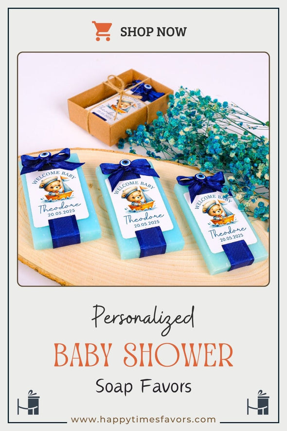 Baby Shower Soap Favors, Scented Soap Baby Shower Favors, Baby Shower Party Favors for Guests in Bulk Discover Happy Times Favors' handmade scented baby shower soaps—perfect for 1st 2nd birthdays, baby shower party favors for guests. Customizable and unique!