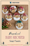 Baby Shower Favors Natural Scented Soap, Baby Shower Soap Favors, Handmade Soap, First Birthday, Baptism Favors Discover Happy Times Favors' handmade scented baby shower soaps—perfect for birthdays, baptisms, baby shower party favors for guests. Customizable and unique!