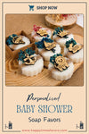 Baby Shower Favors Natural Scented Soap, Baby Shower Soap Favors, Handmade Soap, First Birthday, Baptism Favors Discover Happy Times Favors' handmade scented baby shower soaps—perfect for 1st 2nd birthdays, baby shower party favors for guests. Customizable and unique!