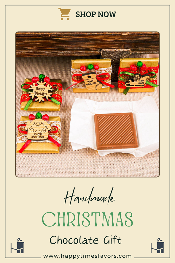 Christmas Chocolate Box, Christmas Present Idea Chocolate Favor, Christmas Chocolate Gift, Xmas Gift Idea, Noel Gift, Christmas Gifts for Girlfriend, Xmas Chocolate Box, Holiday Chocolate Designed by Happy Times Favors, a handmade gift shop ideal for christmas present idea unique Christmas gift Noel gift Christmas chocolate gift box Xmas Gift