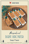 Scented Soap Baby Shower Favors, Baby Shower Soap Favors, Baby Shower Party Favors for Guests in Bulk Discover Happy Times Favors' handmade scented baby shower soaps—perfect for 1st 2nd birthdays, baby shower party favors for guests. Customizable and unique!