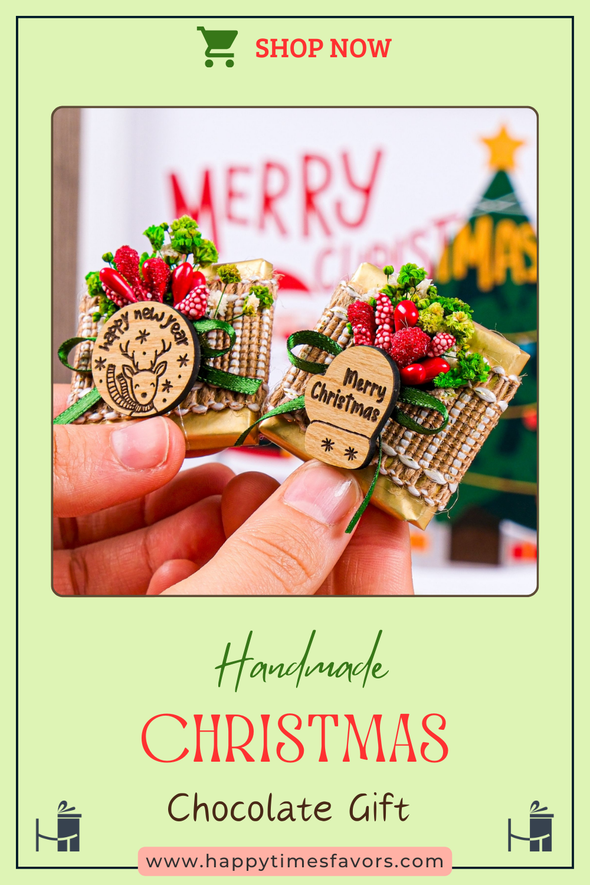 Christmas Chocolate Box, Christmas Present Idea Chocolate Favor, Christmas Chocolate Gift, Xmas Gift Idea, Noel Gift, Christmas Gifts for Girlfriend, Xmas Chocolate Box, Holiday Chocolate Designed by Happy Times Favors, a handmade gift shop ideal for christmas present idea unique Christmas gift corporate Christmas chocolate gift box holiday gift