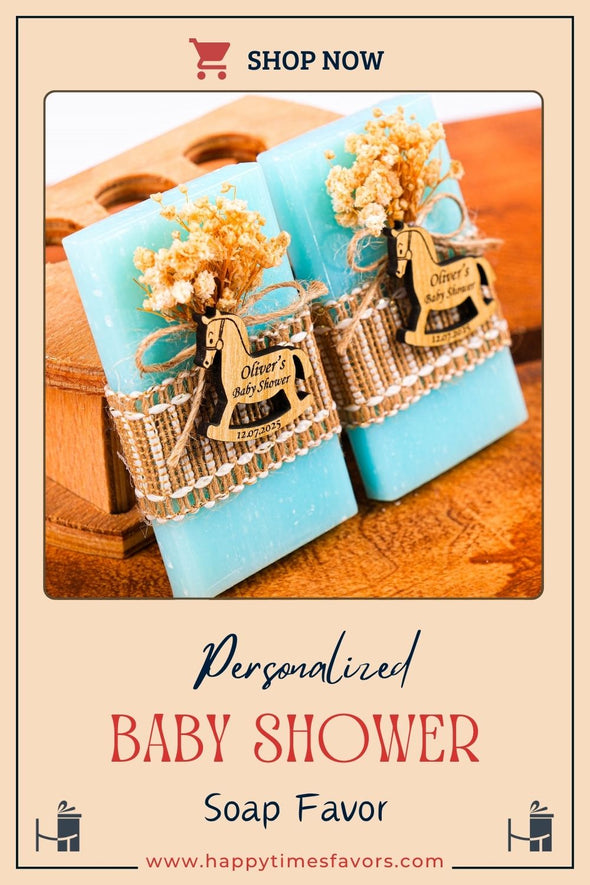 Scented Soap Baby Shower Favors, Baby Shower Soap Favors, Baby Shower Party Favors for Guests in Bulk Discover Happy Times Favors' handmade scented baby shower soaps—perfect for 1st 2nd birthdays, baby shower party favors for guests. Customizable and unique!