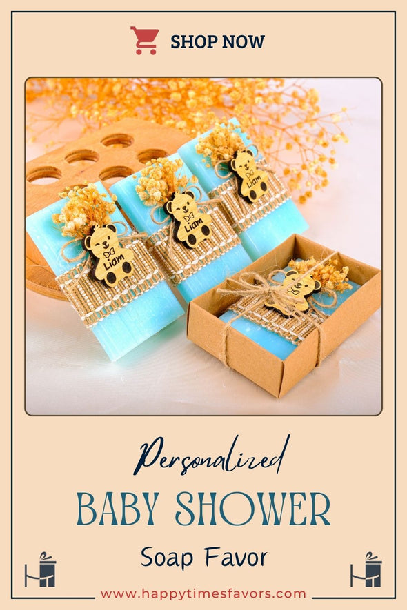 Scented Soap Baby Shower Favors, Baby Shower Soap Favors, Baby Shower Party Favors for Guests in Bulk Discover Happy Times Favors' handmade scented baby shower soaps—perfect for 1st 2nd birthdays, baby shower party favors for guests. Customizable and unique!