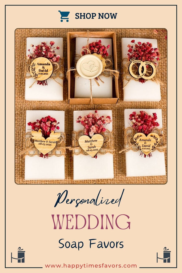 Wedding Favors for Guests, Handmade Soap Favors, Natural Scented Soap, Bridal Shower, Wedding Soap Favors Happy Times Favors, my handmade gift shop, produces customizable items ideal for wedding favors, wedding gift, bridal shower favor, bridesmaid, thank you gifts.