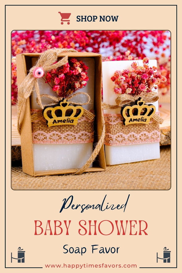 Scented Soap Baby Shower Favors, Baby Shower Soap Favors, Baby Shower Party Favors for Guests in Bulk Discover Happy Times Favors' handmade scented baby shower soaps—perfect for 1st 2nd birthdays, baby shower party favors for guests. Customizable and unique!