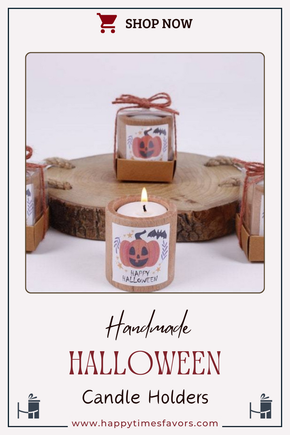 Halloween Candle-Wooden Tealight Holder