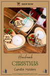 Personalized Christmas Gift, Christmas Wooden Candle Holder, Noel New Year Happy Holiday Gifts, Christmas 2024 Ornament, Gift Exchange Items designed by Happy Times Favors, a handmade gift shop, are ideal for Christmas, Noel, Xmas, New Year, Happy Holiday coworker unique gifts, Thank you gifts, Christmas wooden candle holder, Christmas candles, Personalized Christmas wooden name tag. Merry Christmas gifts, Christmas decorations, Personalized ornaments
