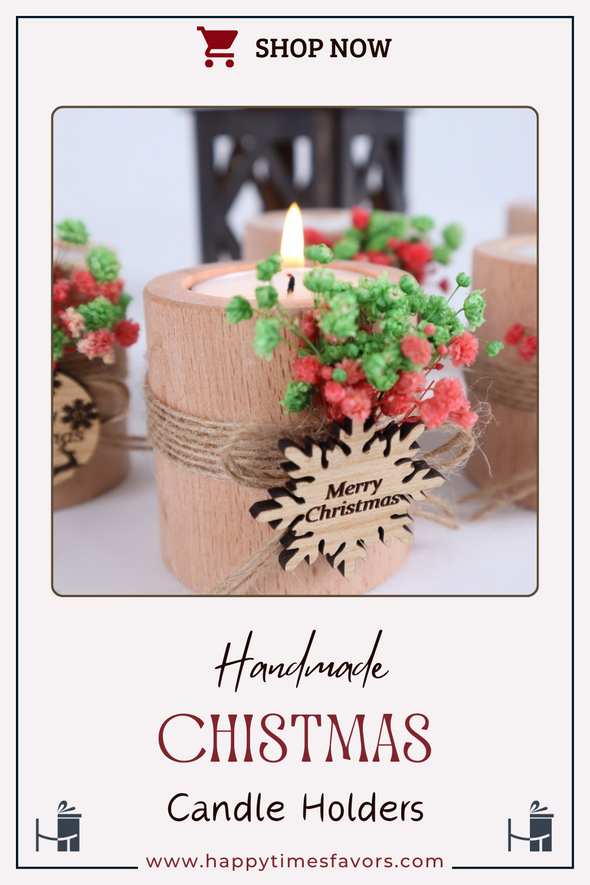 Personalized Christmas Gift, Christmas Wood Candle Holder, Noel New Year Happy Holiday Gifts Items designed by Happy Times Favors, a handmade gift shop, are ideal for Christmas, Noel, Xmas, New Year, Happy Holiday coworker unique gifts, Thank you gifts, Christmas wooden candle holder, Christmas candles, Personalized Christmas wooden name tag. Merry Christmas gifts, Christmas decorations, Personalized ornaments