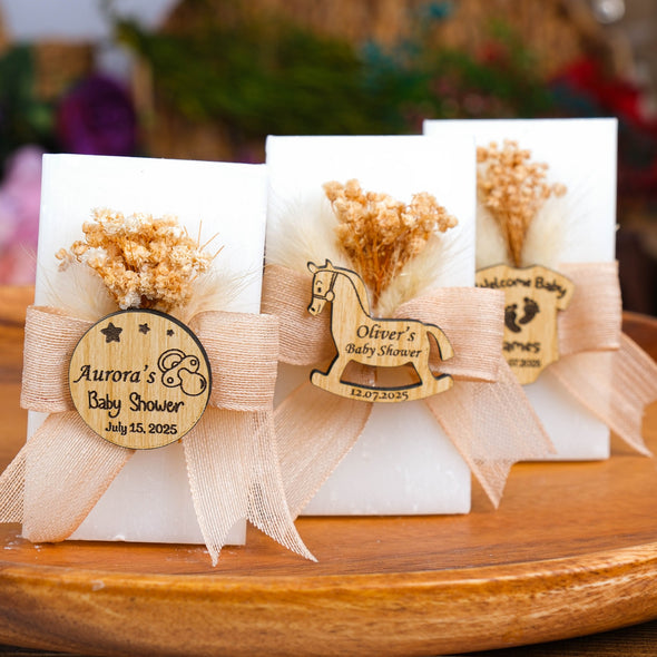 Baby Shower Favors, Natural Scented Soap Favors, First Birthday, Party Favors for Guests